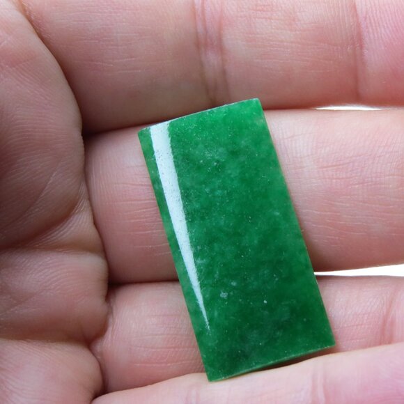 Natural Jade carved piece for ID bracelet - Picture 2 of 2